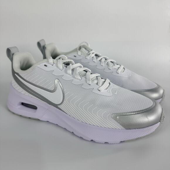 Nike Shoes - Nike Air Max Nuaxis White Silver HF1233 101 Womens Size 10 Casual Sneakers NEW